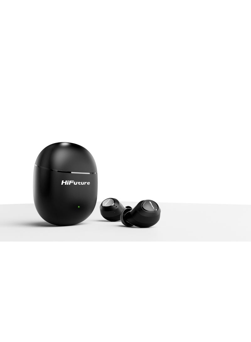 هاي فيوتشر سماعات أذن لاسلكية HiFuture OlymBuds3 Comfort Fit TWS – صوت جهير قوي، 25 ساعة تشغيل، بلوتوث 5.3 - Image 4
